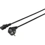 Sygonix SY-5043450 IEC C13 barošanas kabelis, CEE 7/7 uz IEC C13, 3 m, melns