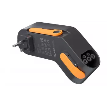 LAPP MOBILITY Mobility Dock elektromobiļu lādētājs Type 2 uz CEE 32A 7,4 kW Mode 2, 5 m kabelis 65416