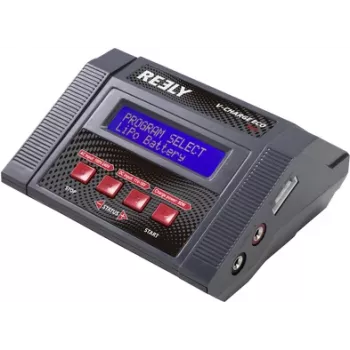 Reely V-Charger ECO 80 daudzfunkciju RC akumulatoru lādētājs 80W AC/DC LiPo LiIon LiHV NiMH NiCd Pb Pb-Ca RE-7570029