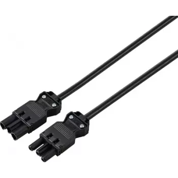 Sygonix SY-6676360 pagarinātājs melns 1,5 m Schuko