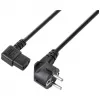 Sygonix SY-5243884 barošanas kabelis Schuko uz IEC C13, 5 m, melns