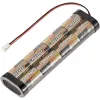 Reely NiMH raidītāja akumulatoru bloks 9.6V 2400mAh 8 šūnu Sub-C stick Futaba RE-7851444