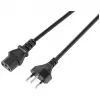 Sygonix SY-5243896 Aukstās ierīces strāvas kabelis CEE 7/7 uz IEC C13 leņķiskais 5 m melns
