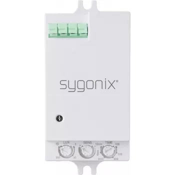 Sygonix SY-6879924 griestu/sienas PIR klātbūtnes sensors, 180°/360°, releja izeja, balts