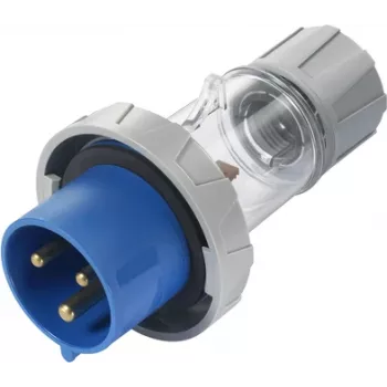 Sygonix SY-5873150 CEE karavānu kontaktdakša 32 A 3 polu 230 V/AC IP67 caurspīdīga