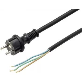 Sygonix SY-6029108 barošanas kabelis Schuko uz IEC C13, 3 m, melns
