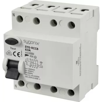 Sygonix SY-6438024 RCCB 4-polige 63A 300mA Type A 10kA 400V AC