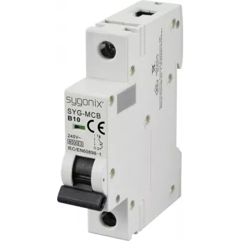 Sygonix SY-6440876 SYG-MCB 1P/B10/6KA miniatūras automātiskais slēdzis 1-polārs 10 A 240 V AC