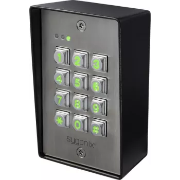 Sygonix SY-6888064 virsmas montāžas koda atslēga, 12-24V DC/AC, IP65, apgaismota klaviatūra