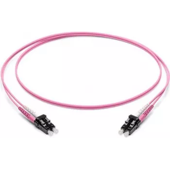 Corning LC uz LC Duplex OM4 Daudzmodu Šķiedras Patch Kabelis, 10m, Violets F050502Q2Z20010M-VI