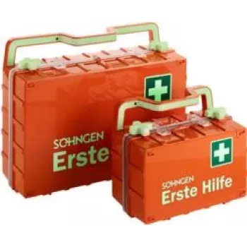 SÖHNGEN Erste Hilfe Koffer DYNAMIC GLOW L 3001400 DIN 13169 pirmās palīdzības kaste