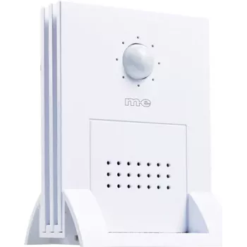 m-e modern-electronics DGF-300 balts kustības detektora zvans ar PIR sensoru 41058
