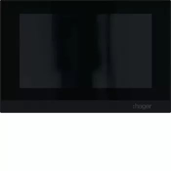 Hager RTQ601X video iekštelpu stacija IP bezrokas 2-vadu 7 collu skārienekrāns balta
