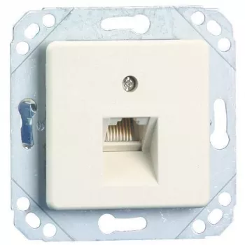 METZ Connect UPk iekšsienas savienojuma bloks, universālā sadales kārba, IAE dizains, 2x RJ45, skrūvju spailes RJ45 Mini Clamp (130040111-I)