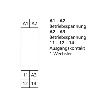 METZ CONNECT KRA-S-M6/21 savienojošais releja modulis 24V AC/DC, 1 pārslēgšanas kontakts, 8A, balts 11061213