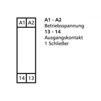 METZ CONNECT KRA-M4/1 saskarnes releja modulis, 1 pārslēgšanas kontakts, 24 V AC spole, balts 11061313