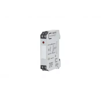 METZ CONNECT KRA-M4/1 saskarnes releja modulis, 4 pārslēga kontakti, 24 V AC spole, 250 V AC, balts 11061325