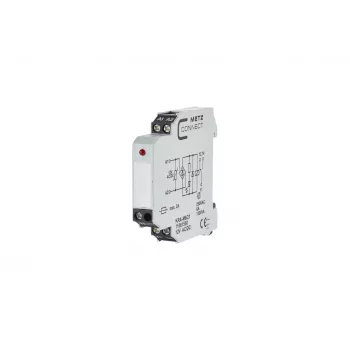 METZ CONNECT KRA-M6/21 baltais DIN sliedes spaiļu bloks 2 polu 250V 8A 11061550