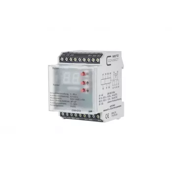 METZ CONNECT EIW-C18 industriālā kontaktligzda, Schuko, DIN sliedei, 230 V, 8 A, balta 11027205