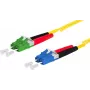 METZ CONNECT OpDAT LC-Duplex uz LC-Duplex APC OS2 vienmodas savienojuma kabelis, 2 m, dzeltens, LSZH 151P1JOJA20E