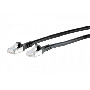 METZ BTR NETCOM 1308451500-E 1,5 m Cat6a S/FTP (S-STP) melns tīkla kabelis