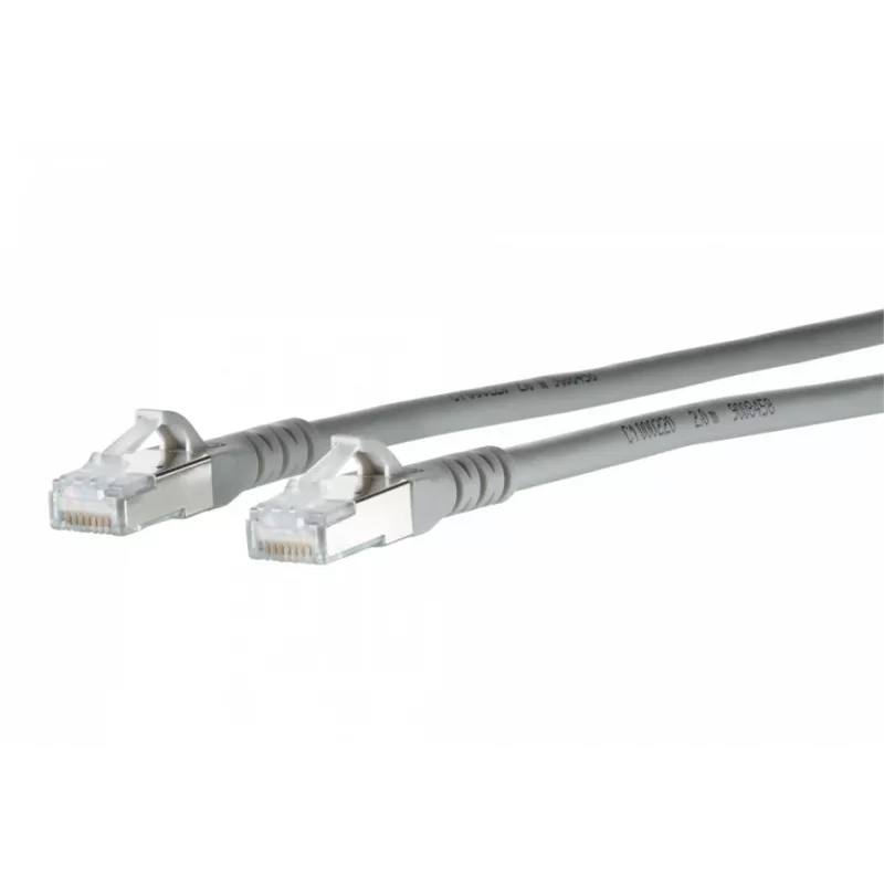 METZ CONNECT 130845C533-E Cat6a S/FTP savienojuma kabelis, 35 m, pelēks