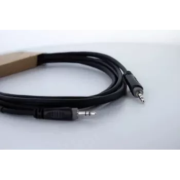 Cordial 14829 3,5 mm Jack audio kabelis, 1,5 m, melns, PVC apvalks, savīta pāra konstrukcija