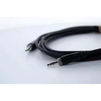 Cordial 14829 3,5 mm Jack audio kabelis, 1,5 m, melns, PVC apvalks, savīta pāra konstrukcija
