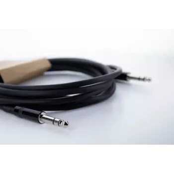 Cordial 14814 6,3mm TRS Jack uz 6,3mm TRS Jack audio kabelis 0,5m melns