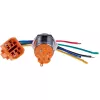 JOY-IT BUTTON22A-L-RD fiksējošs spiedpogas slēdzis, 250 V AC, 3 A, SPST-NO, sarkans, IP67, IK10