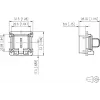METZ CONNECT 1309413003-E montāžas komplekts C6Amodul RJ45 keystone moduļiem