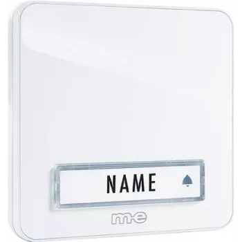 M-E MODERN-ELECTRONICS KTA-1 W durvju zvana poga, virsapmetuma, balta