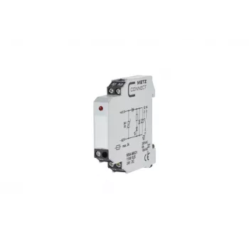 METZ CONNECT KRA-M6/21 saskarnes releja modulis 24V AC/DC, 1 CO kontakts, 6A, balts 11061525