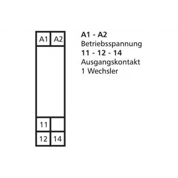 METZ CONNECT KRA-M6/21 saskarnes releja modulis 24V AC/DC, 1 CO kontakts, 6A, balts 11061525