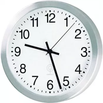 PEWETA ALU radio kontrolēti vadāmais sienas pulkstenis D=30cm sudraba 51.017.315