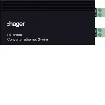 Hager RTD200X IP uz 2-vadu pārveidotājs durvju interkomu sistēmām