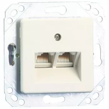 Metz Connect UPk universālā pieslēguma vienība, UAE dizains, 2xRJ45, Mini Clamp (130064111-I)