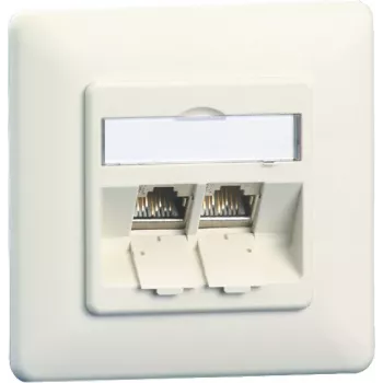 METZ CONNECT E-DAT modul 8/8(8) UP RJ45 kontaktligzda Cat.6A ekranēta, tīri balta 1309121002-E-90