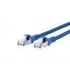 METZ BTR Netcom RJ45 tīkla komutācijas kabelis CAT 6A S/FTP 1,5 m zils ar fiksatora aizsardzību 1308451544-E