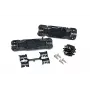HellermannTyton 435-01652 push-in vadu savienotājs, 3-poliem, melns, 0,5-2,5mm², 450V, 24A, bez instrumentiem, EN 60998