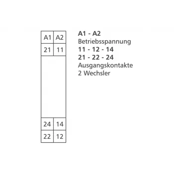 METZ CONNECT savienošanas modulis 2-vadu KRA-M8/21-21 24DC (11061925)