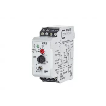 METZ CONNECT 110666 jaudas relejs balts DPDT 24V DC 8A PCB montāža