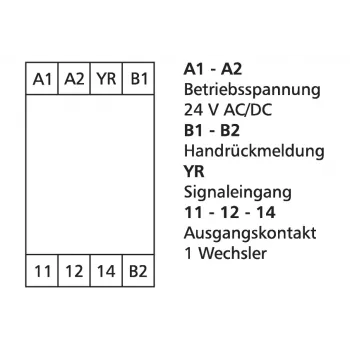 METZ CONNECT 110666 jaudas relejs balts DPDT 24V DC 8A PCB montāža