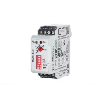 METZ CONNECT 110657 jaudas relejs balts 24V AC/DC 2 CO 16A DIN sliedei