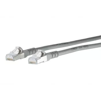 METZ CONNECT 1308450A33-E Cat.6A S/FTP tīkla kabelis, 10G, AWG26, pelēks, 0,25m
