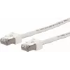 METZ CONNECT Ultraflex500 CAT 6 S/FTP komutācijas kabelis, RJ-45 tēviņš uz RJ-45 tēviņš, 1,0 m, balts, bez halogēniem 13084V1088-E
