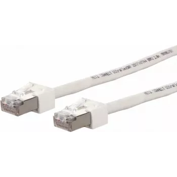 METZ CONNECT Ultraflex500 CAT 6 S/FTP komutācijas kabelis, RJ-45 tēviņš uz RJ-45 tēviņš, 1,0 m, balts, bez halogēniem 13084V1088-E