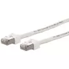 METZ CONNECT Ultraflex500 CAT 6 S/FTP komutācijas kabelis, RJ-45 tēviņš uz RJ-45 tēviņš, 1,0 m, balts, bez halogēniem 13084V1088-E