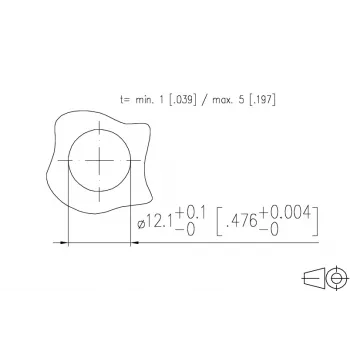 METZ MMT471A315-0004 PCB ligzdas savienotājs, 8 polu, 2,54 mm solis, THT, taisns