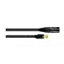 Cordial 15547 CAT 5e S/UTP RJ45 tīkla kabelis, 1,5 m, melns PUR apvalks